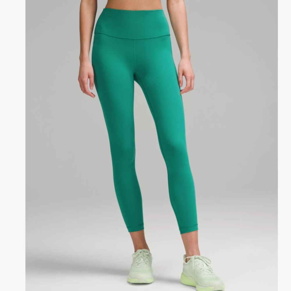 lululemon athletica Cascadia Green Wunder Train 25” Leggings